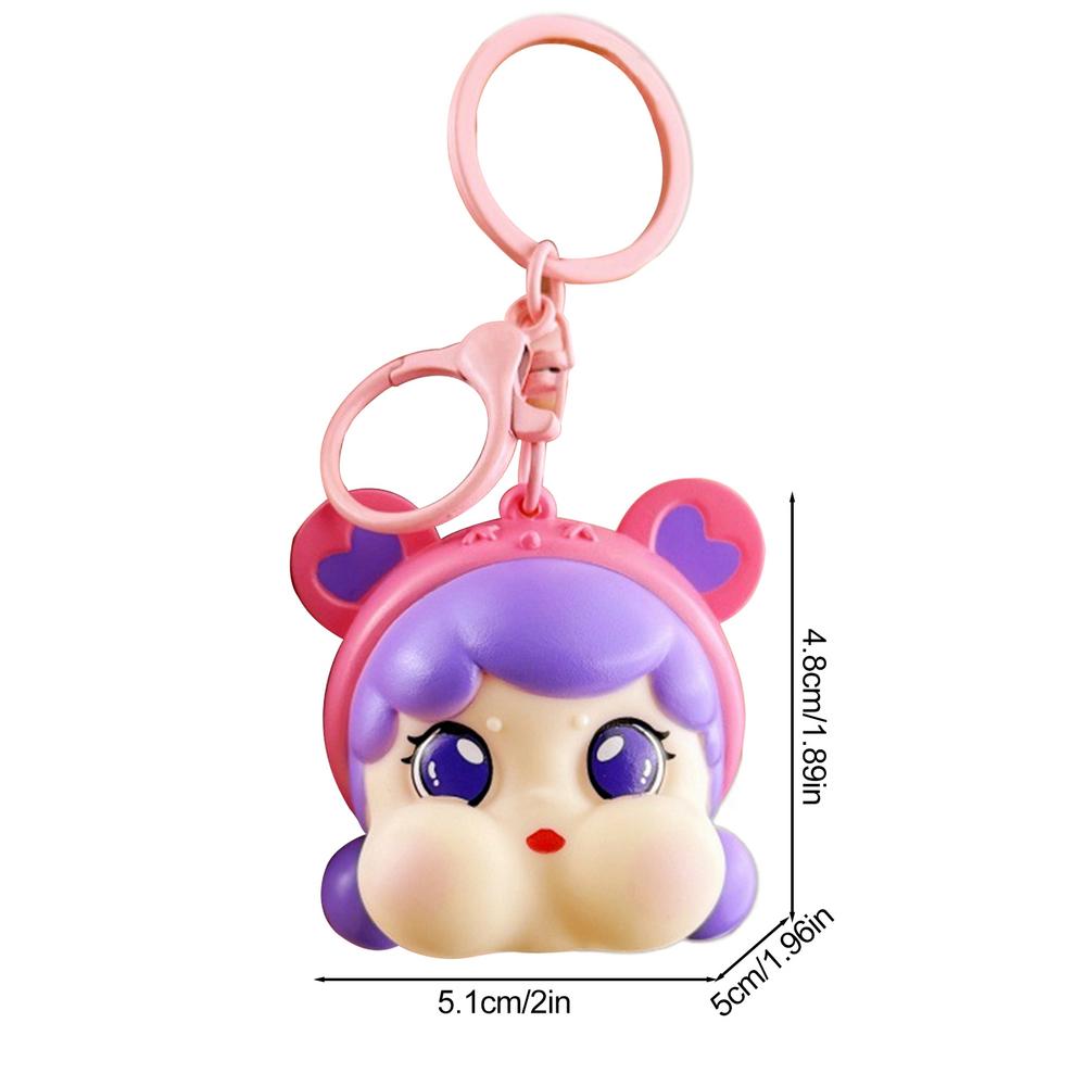 Мультяшный брелок Милая фигурка девочки Подвеска для рюкзака Очаровательный брелок Ночник Мультяшный брелок