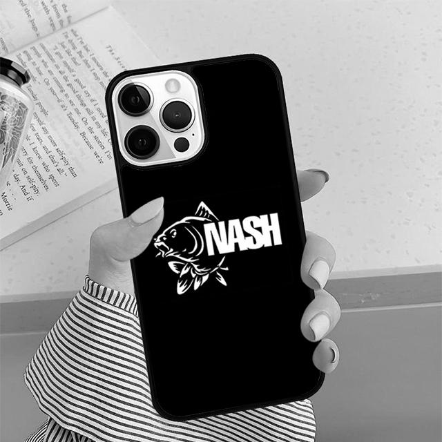 Nash Fishing Logo Phone Case For iPhone 17 Air 16 16e 15 14 plus 11 12 13 Pro max Soft Bumper Shell Cover coque