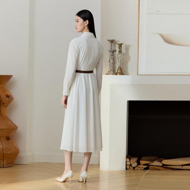 ELLASSAY Women's Elegant 3D Tailored Shirt Dress