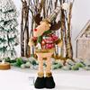 Christmas Doll Ornaments Santa Claus Snowman Elk Standing Doll Adjustable Flexible Home Hotel Shopping Mall Decor Xmas Gift