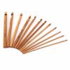 20 Pcs/set Crochet Hook Steel Knitting Needles Knit Bamboo Handle Needles Circular Knitting Needles Bamboo Knitting Needles