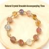 Natural Black Gold Super Seven Multi-Gemstone Beaded Bracelet - Women's High-End Amethyst Jewelry, Perfect Christmas Gift