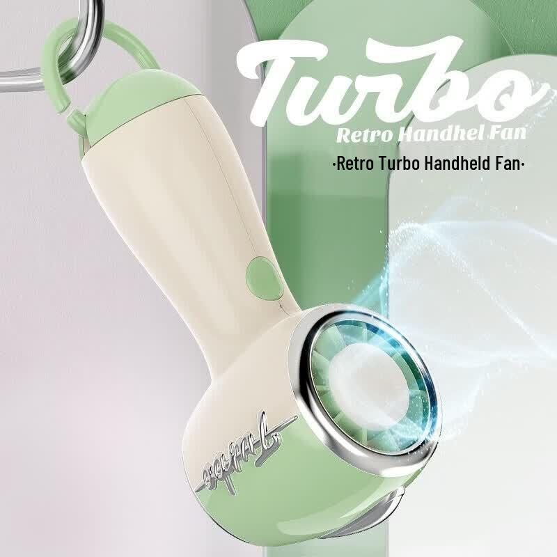 GIVELONG Retro Portable Cooling Handheld Turbine Fan