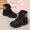 Shoes: Women's New Fleece Warm Snow Boots In Winter, Casual and Comfortable, Non-slip Plus-size High-top Cotton Boots