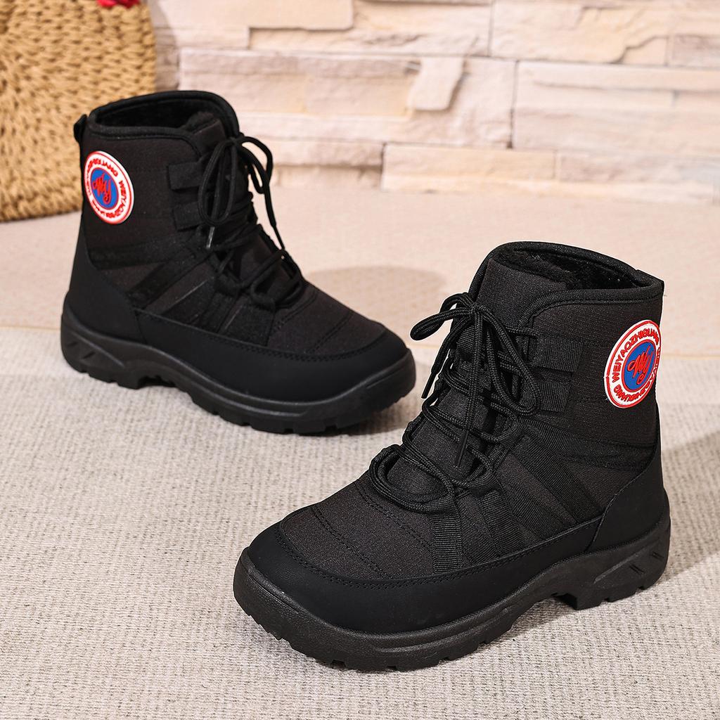 Shoes: Women's New Fleece Warm Snow Boots In Winter, Casual and Comfortable, Non-slip Plus-size High-top Cotton Boots