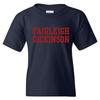 Fairleigh Dickinson University Knights/Devils Basic Block Youth T-Shirt - Navy