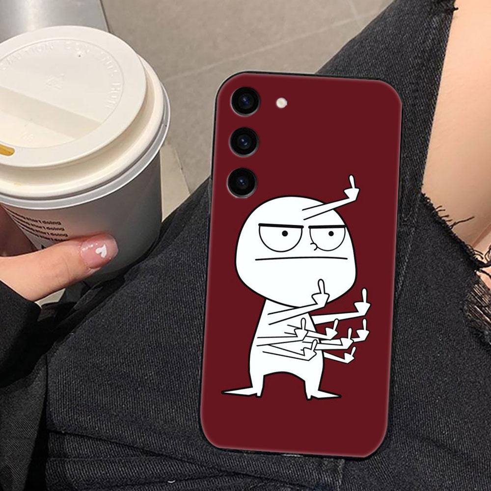 Cartoon Cute Funny Man Phone Case For Samsung Galaxy S26 S25 EDGE S24 S23 S22 S21 S20 FE S10 Ultra PLUS LITE Case Shell Cover