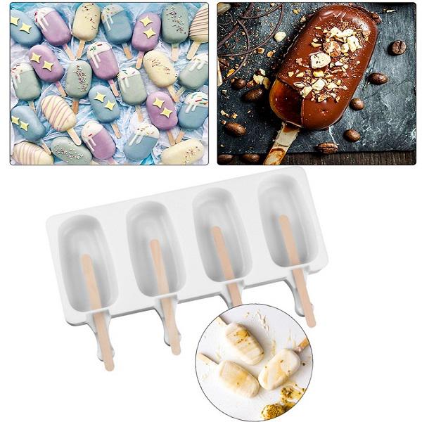 Buy Silicone Ice Cream Molds Ice Lolly Moulds Freezer Ice Cream Bar