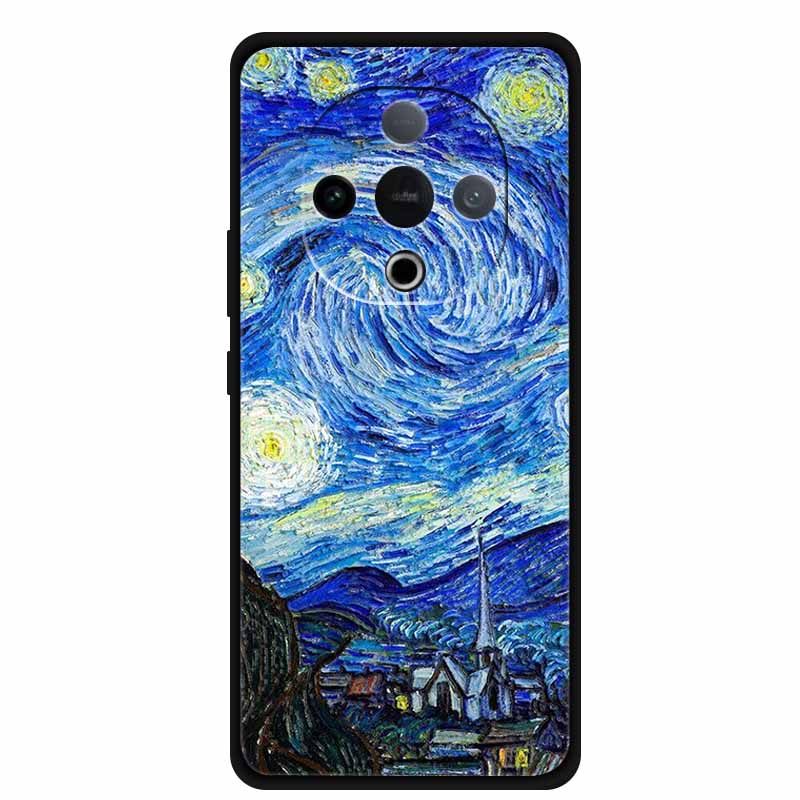 For Vivo Y300 5G Case 3D Emboss Flower Black Silicone Soft Back Cover Case For Vivo Y300C 2025 Phone Case 6.77" Coque Shell Para