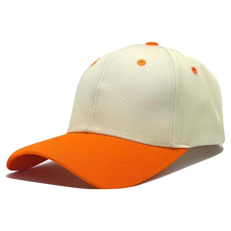

Sport Style Baseball Cap With Windproof Features And Curved Peak For Spring And Autumn Activities Beige Orange
