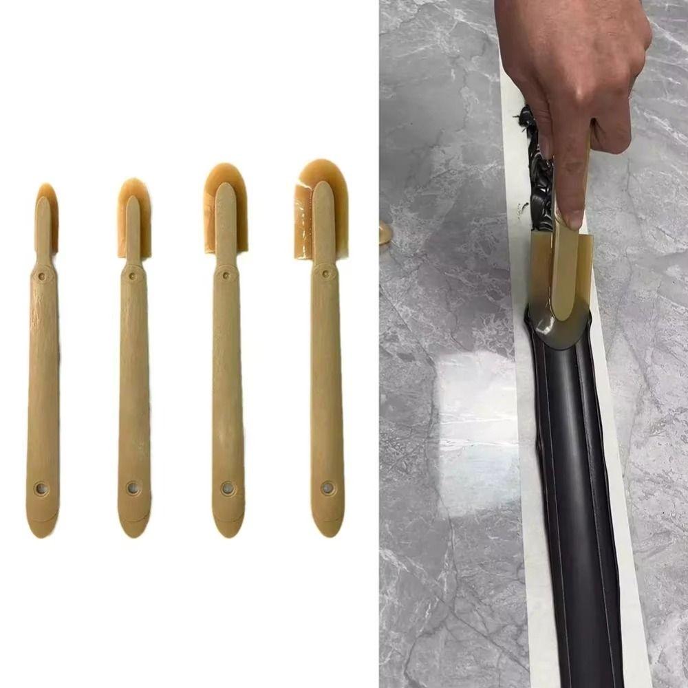 4Pcs Durable Sealant Finishing Tool Extended Length Caulk Scraper Portable Sealing Agent Tool