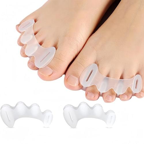KUENZ Toe Support, Toe Spreader, Toe Support, Sleep Toe Stretching Pad, Silicone Material, Washable, Easy To Put On and Take Off, Soft, Pack of 2, Uni