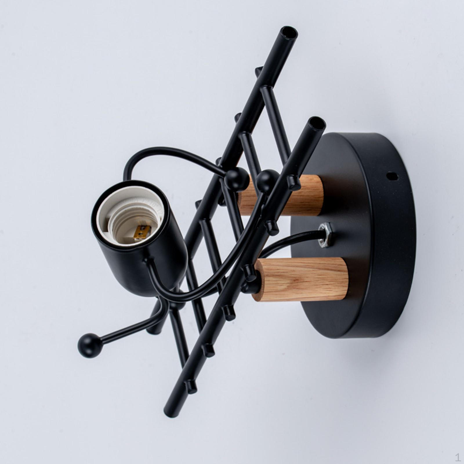 

Современный настенный светильник для стильного домашнего освещения чёрный