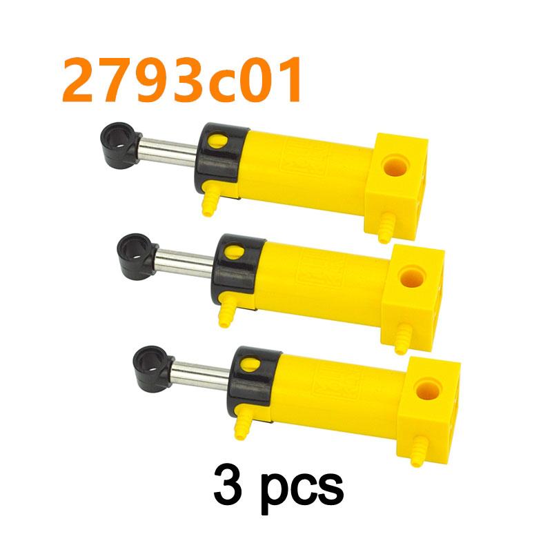 MOC Technical Pneumatic Pump and Air Tank Cylinder Set Reinforced Block Parts 19476