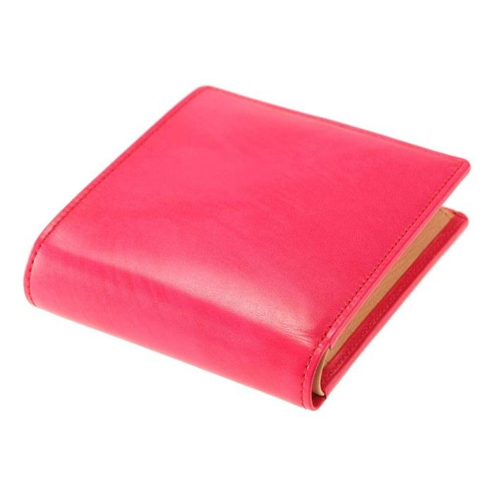 [Kipris] Bifold Wallet with Box Coin Case Shirasagi Leather 8222 (Pink)