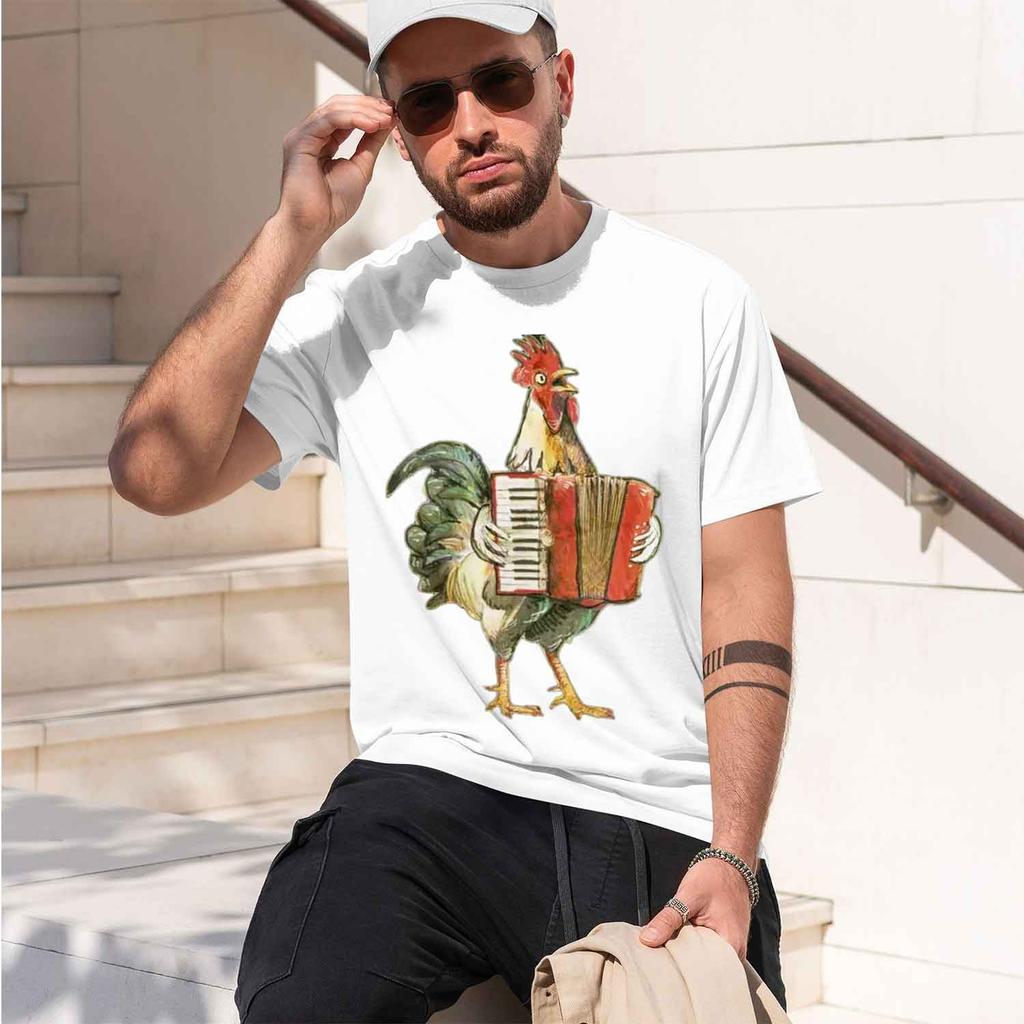 Accordion Ken Rey The Accordion Playing Ken Unisexs Grh T Shirts Summer High Quty Ropa Hombre 2026 New Model Unisexs Shortsleeve Cre