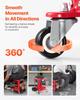 Rolling Mechanic Stool Garage Seat 300 Lbs Load with Wheels & Storage