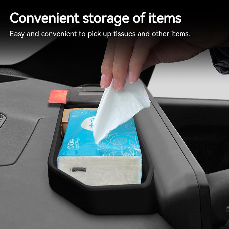 Suitable for 24-25 Kia EV9 rear-screen storage box interior modification device storage box car modification products