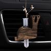 Car Air Outlet Decoration Artistic Flower Arranger Holder Universal Simple Installation Tube Vases with Magnet Stand Auto Interior Decor Accessory