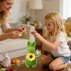 Simulated Flocked Rabbit Easter Rabbit Decoration Small Natural Flocking Realistic Bunny Figure Ornaments For Home Bedroom