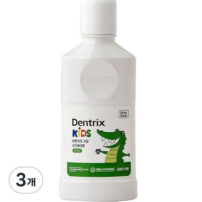 Dentrix Kids Dongkook Pharmaceutical Straight Teeth Children's Gargle, 260ml, 3 Pieces