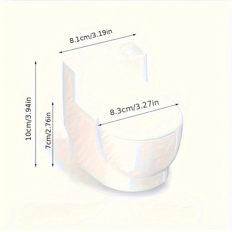 1Only Premium Thickened Creative Toilet-Shaped Ashtray Fashionable Home Living Room Bedroom with Lid Anti-Fly Ash High-End Ashtr