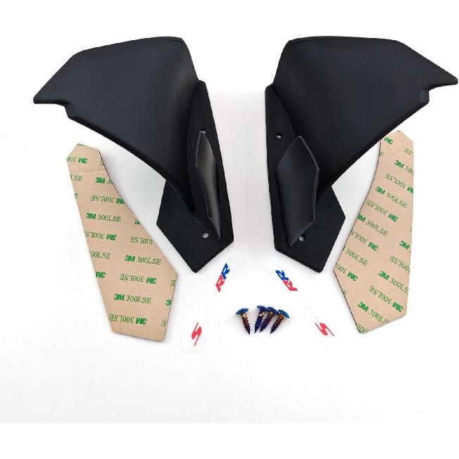 

Carbon Fixed Wing Fairing Spoiler Aerodynamic for BMW S1000RR 09-14 (Carbon Fiber Pattern) матовый черный