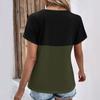 Summer Tops For Women Pattern For Women V-Neck Short Sleeve Comfy Womens Tops Oversized Tshirts