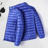 Herren Baumwolljacke Stehkragen Langarm Reißverschlussleiste Jacke Mantel mit