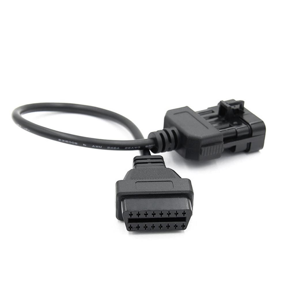 1Pcs 10 Pin to OBD2 16 Pin Adaptor Cable For old Vauxhall / Opel car 1988-1996