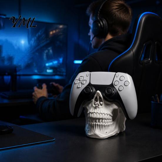 Video Game Controller Dock 3D Geprinte Schedel Houder, Hoofd Standaard voor Joystick Opslag Mount Controller, Coole Desktop Display Gaming Kamer Decoratie,