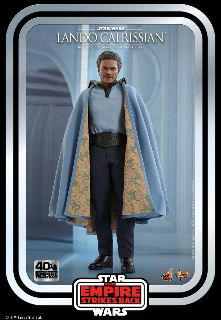 Hot Toys Movie Masterpiece Star Wars Episode 5: The Empire Strikes Back Lando Calrissian (40th Anniversary Edition) 16 Scale Figure Blue
