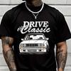 Drive Classic Print T-Shirt Male Brand Tee Shirt Men Summer T Shirts Casual High Quelity O-neck