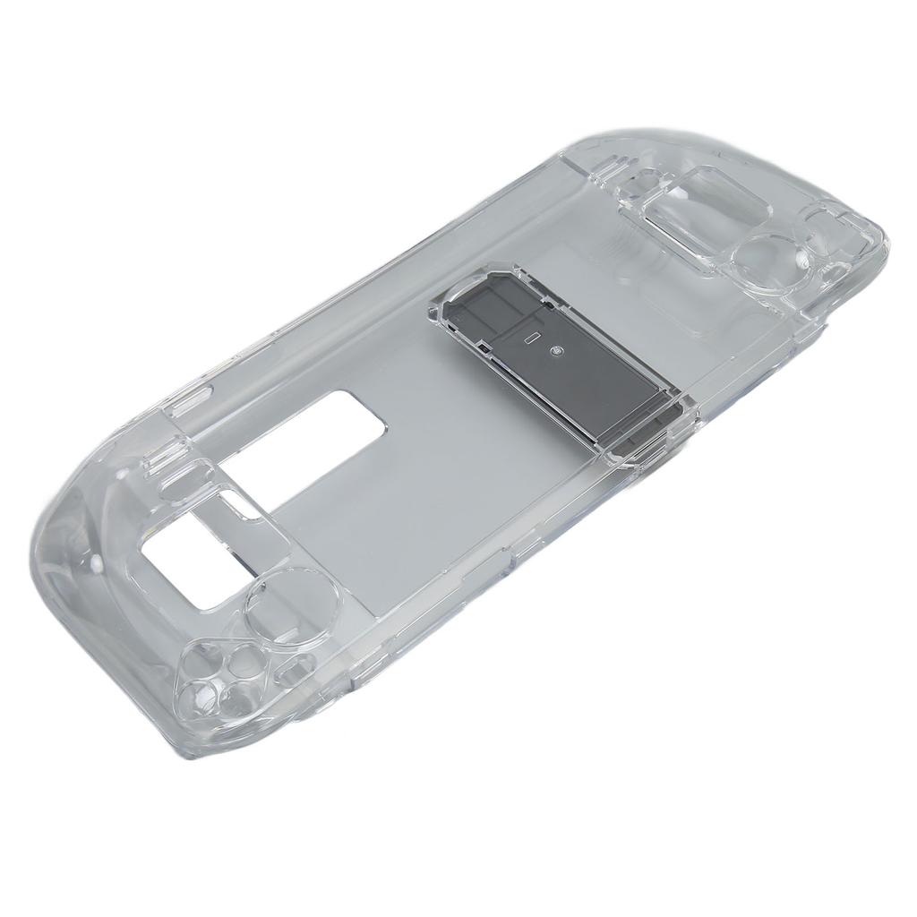 Clear Kickstand Case for Steam Deck Transparent Shock Absorption Prevent Slip Hard PC Protective Case with Stand