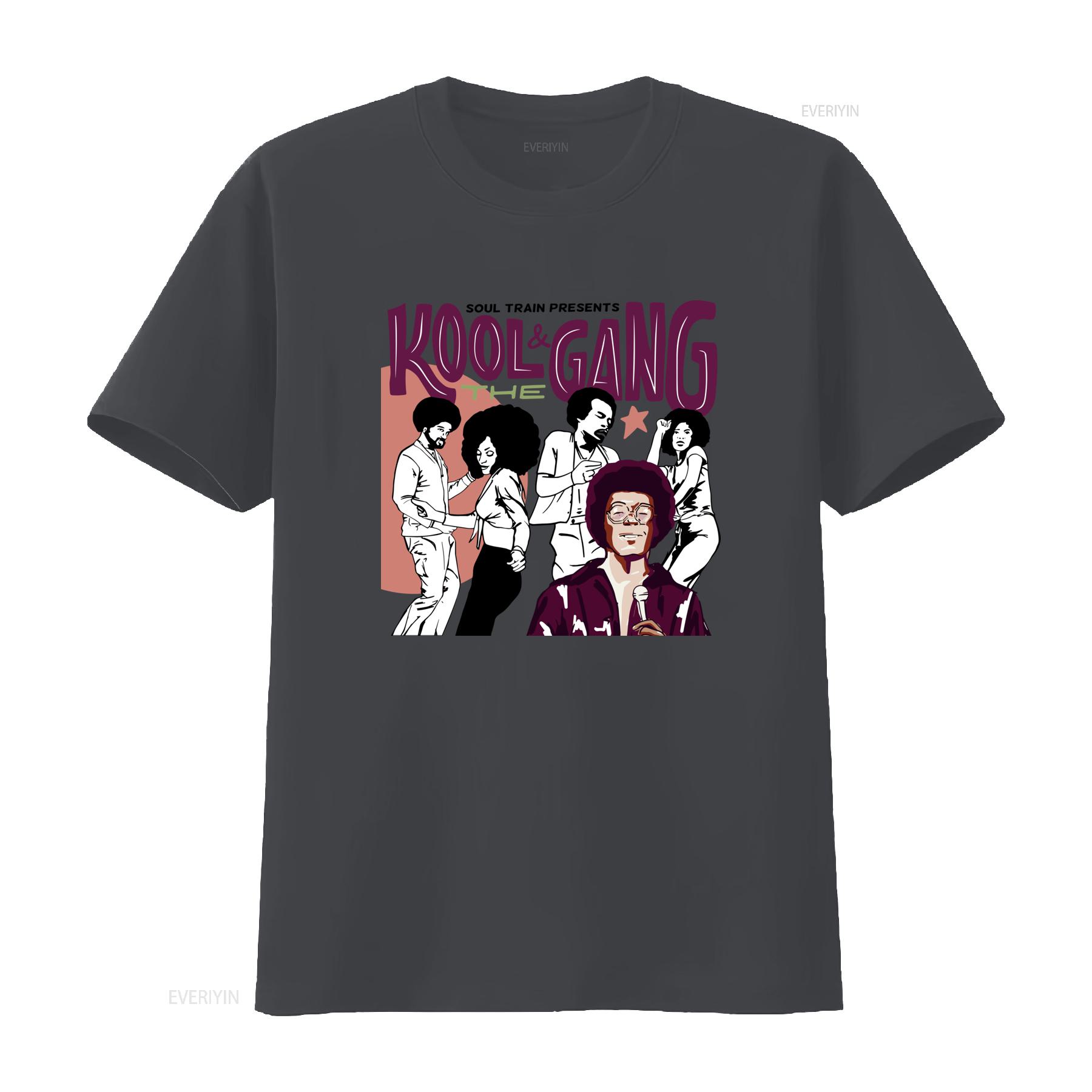 

Retro Kool The Gang Band Cotton T Shirt Vintage Style White Size AL678 vintage Washed Versatile Top For Everyday Wear Unisex 4XL