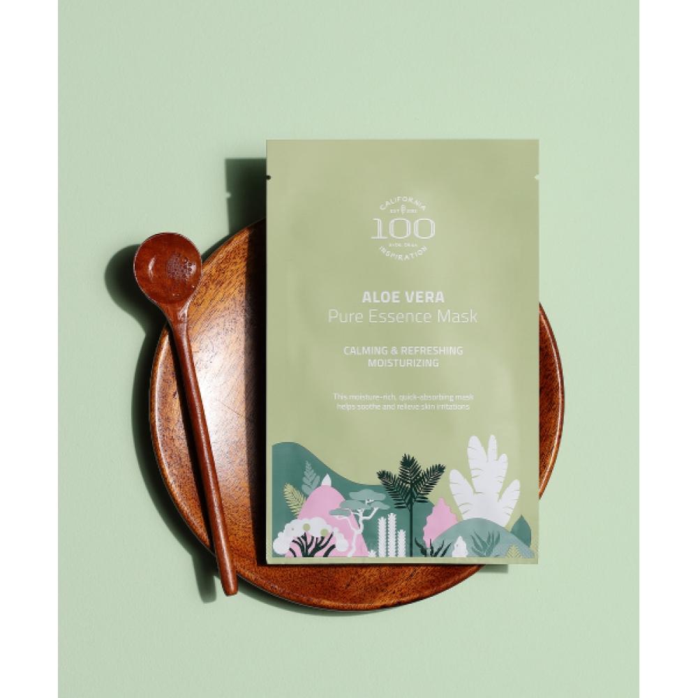 Dr.orga 100 Aloe Vera Pure Essence Mask Pack 1 Box 5 Sheets NONE
