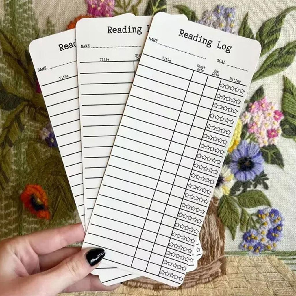 Leselogbuch Tracker Journal zur Verfolgung des Lesefortschritts Start- und Enddaten mit Bewertungssystem für Bücher und Literatur