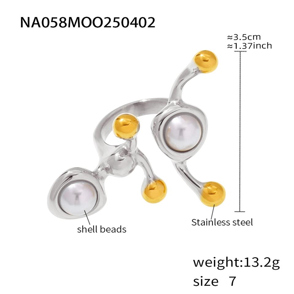 

Кольца из нержавеющей стали с малахитом для женщин, с покрытием из 18-каратного золота, инкрустированные бирюзой и авантюрином, женское уникальное неровное массивное кольцо 7