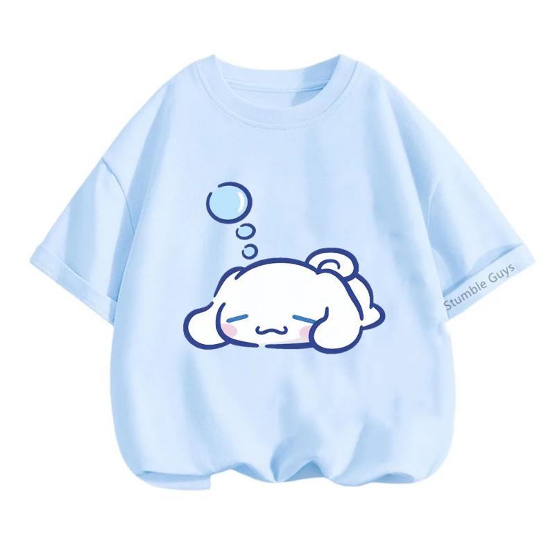 Pokémon Dratini Evolution Printed Pure Cotton T-shirt for Men and Women Spring/Summer New Collection Fashion Short Sleeved Shirt