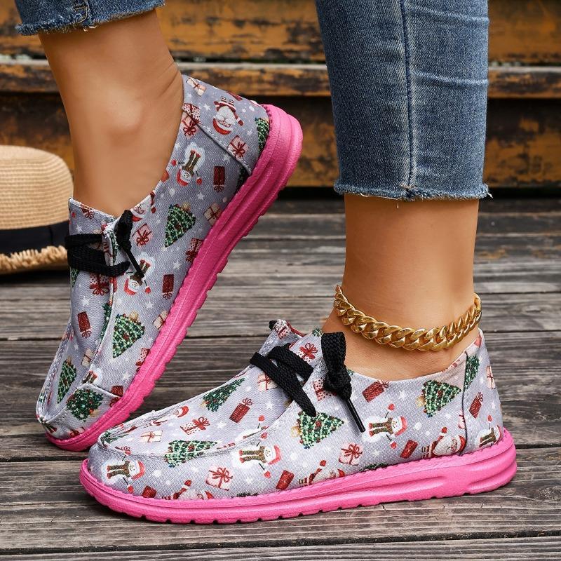 Lace-up Flat Plus-size Sneakers Women's Fall 2025 New Casual Graffiti Color-blocking Low-top Shoes