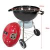 Barbecue with Lid, Porcelain-enamelled Steel Grates And Wheels, Ideal for Outdoor Cooking in The