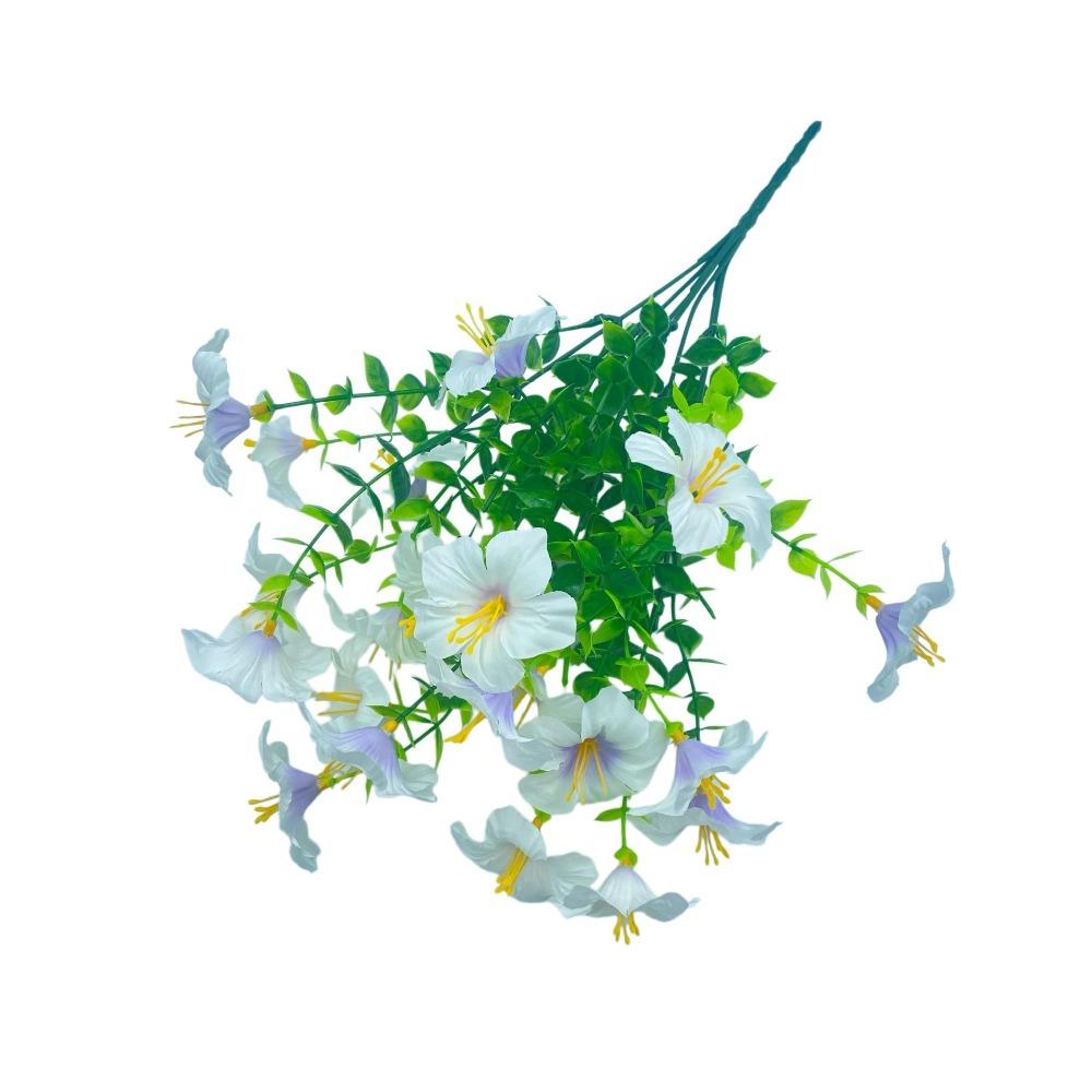 37CM Artificial Morning Glory Flower Fake Silk Faux Flower Bouquet UV Protection Simulation Artificial Lily Silk Flowers