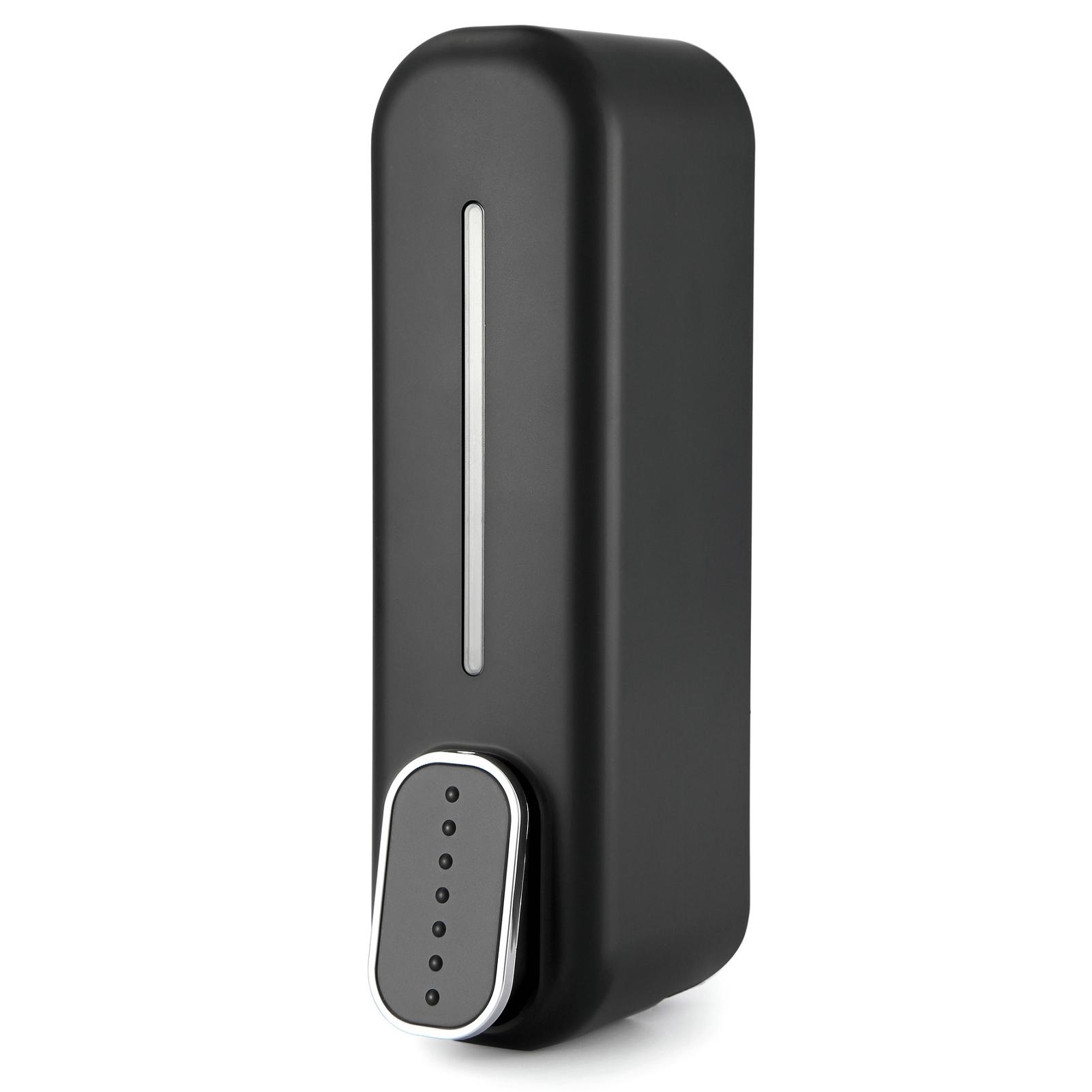 Ручной дозатор мыла на 300 мл, пресс для настенного монтажа из АБС-пластика, контейнер для геля для душа для домашнего отеля чёрный