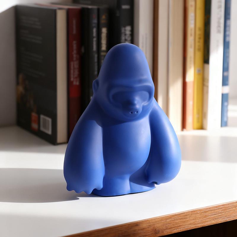 Modern Art Gorilla Figurine For Home Decor And Childrens Room Display