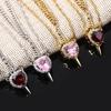 Set di Ciondoli per Coppia Creativi 1PZ Freccia Attraverso il Cuore Pugnale d'Amore Diamante Catena Chiave Regalo di San Valentino Collana