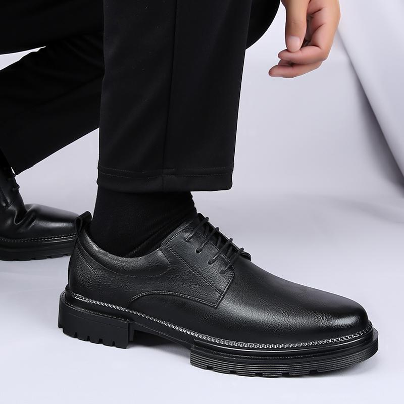 New men's formal leather shoes Fashionable minimalist design Wedding Outdoor Party work Office  Leisure business men's shoes
