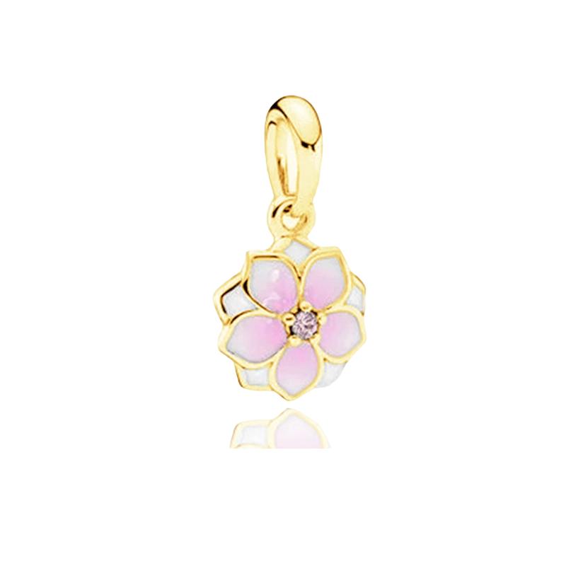 Nuevos Originales Brillantes Dorados Tortuga Serpiente Copo de Nieve Colgantes Charms Cuentas DIY Joyería para Mujer Regalo Cuentas Aptas para Pulseras