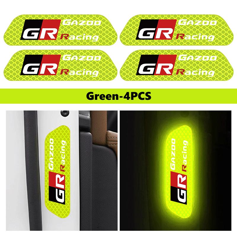 Car Stickers Wheel Eyebrows Reflective Warning Stickers Reflective Strip Accessories For S1 Crown GR Corolla YARIS Auris JH0