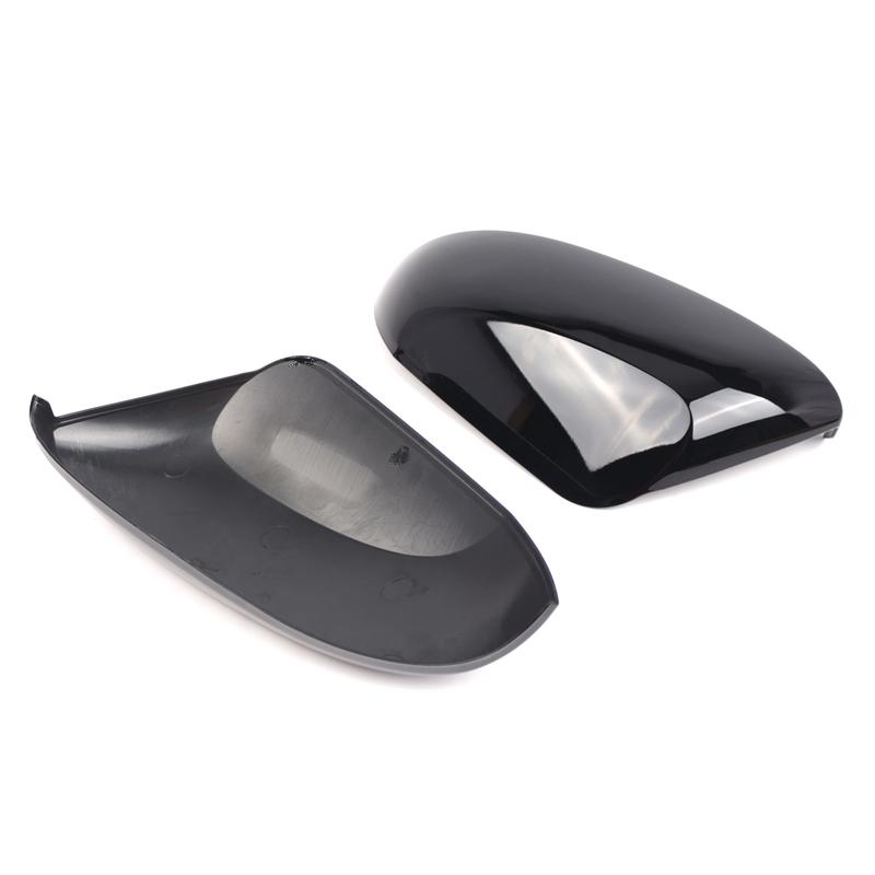 Pair Gloss Black Car Rearview Mirror Cover Cap For COROLLA HYBRID LE - 87915-52251 87910-02926 Rearview Mirror Protector