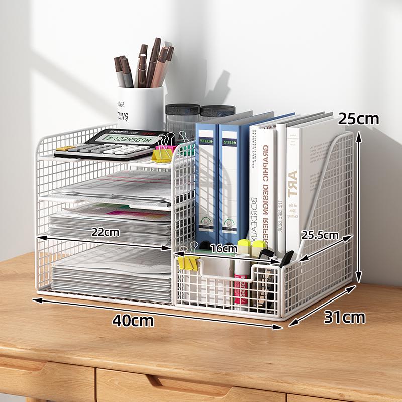 Multi-layer Desktop File & Bookshelf Organizer